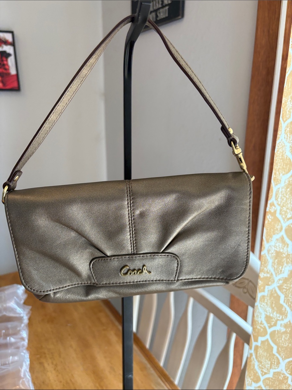Coach Metallic Pewter? Clutch/wristlet